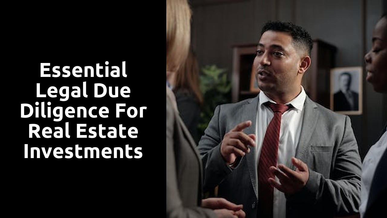 Essential Legal Due Diligence for Real Estate Investments