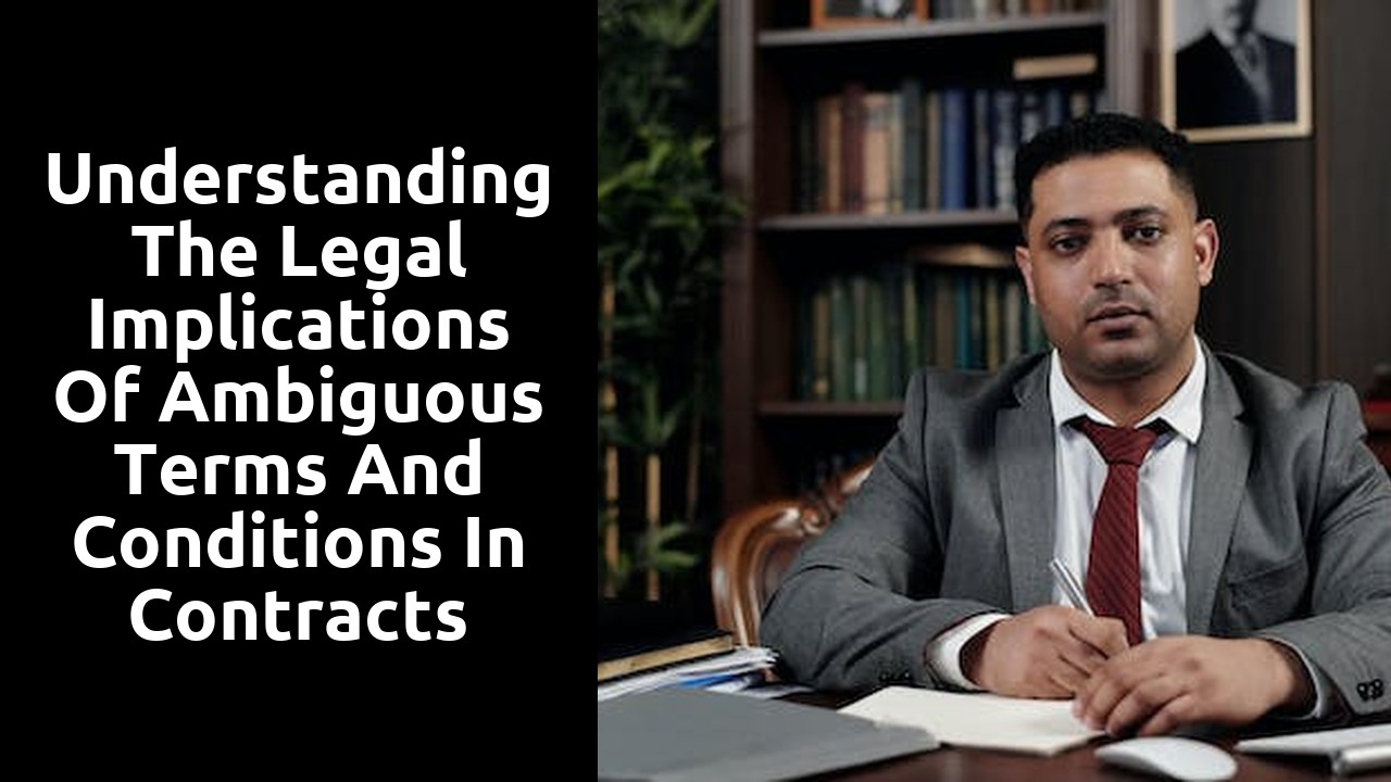 Understanding the Legal Implications of Ambiguous Terms and Conditions in Contracts