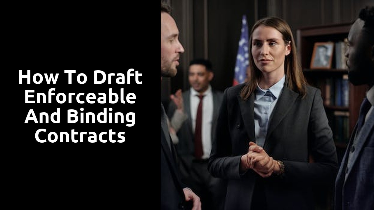 How to Draft Enforceable and Binding Contracts