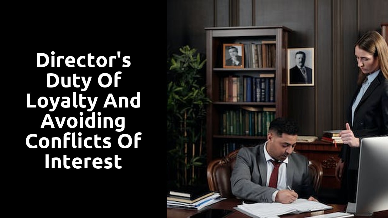 Director's Duty of Loyalty and Avoiding Conflicts of Interest