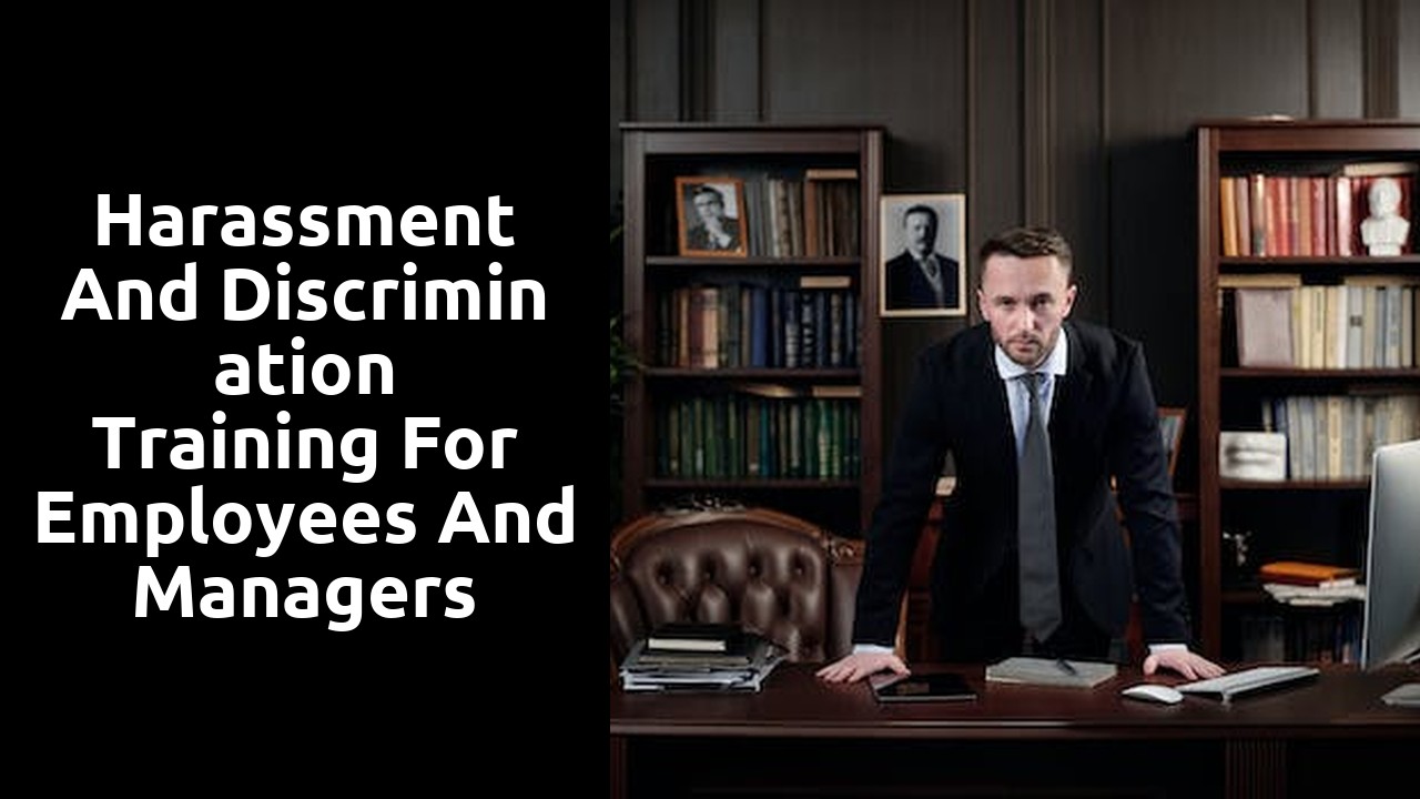 Harassment and Discrimination Training for Employees and Managers