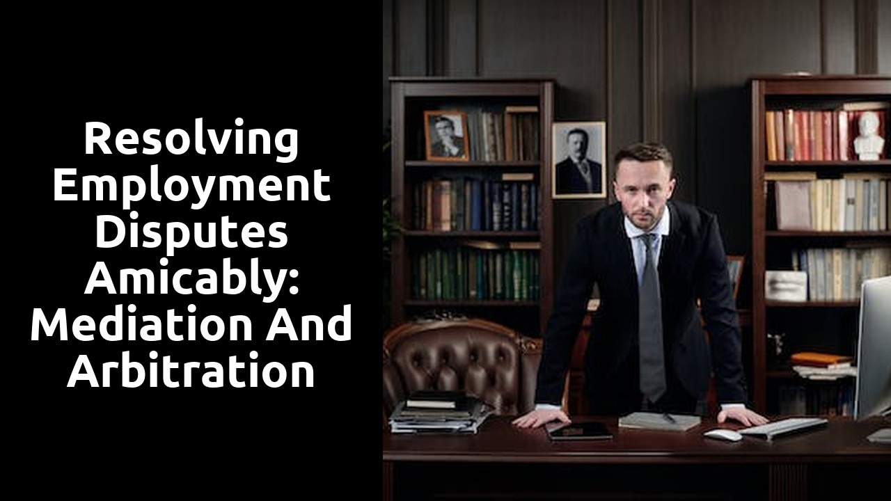 Resolving Employment Disputes Amicably: Mediation and Arbitration