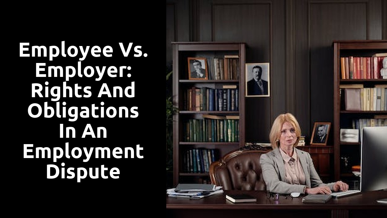 Employee vs. Employer: Rights and Obligations in an Employment Dispute